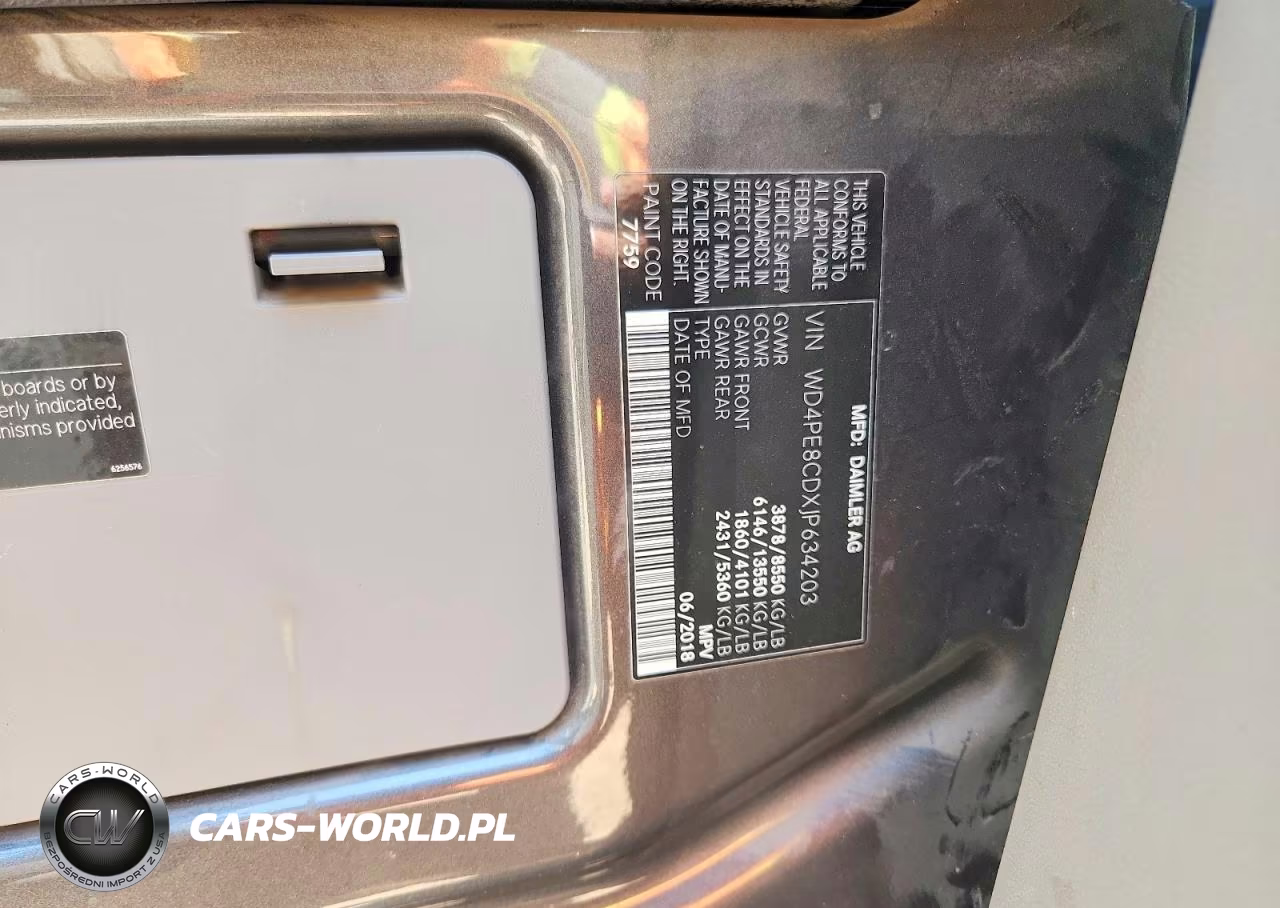 2018 Mercedes-Benz Sprinter 2500 VIN:WD4PE8CDXJP634203 - 13