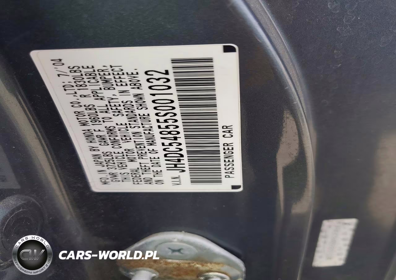 2005 Acura Rsx VIN:JH4DC54855S001032 - 12