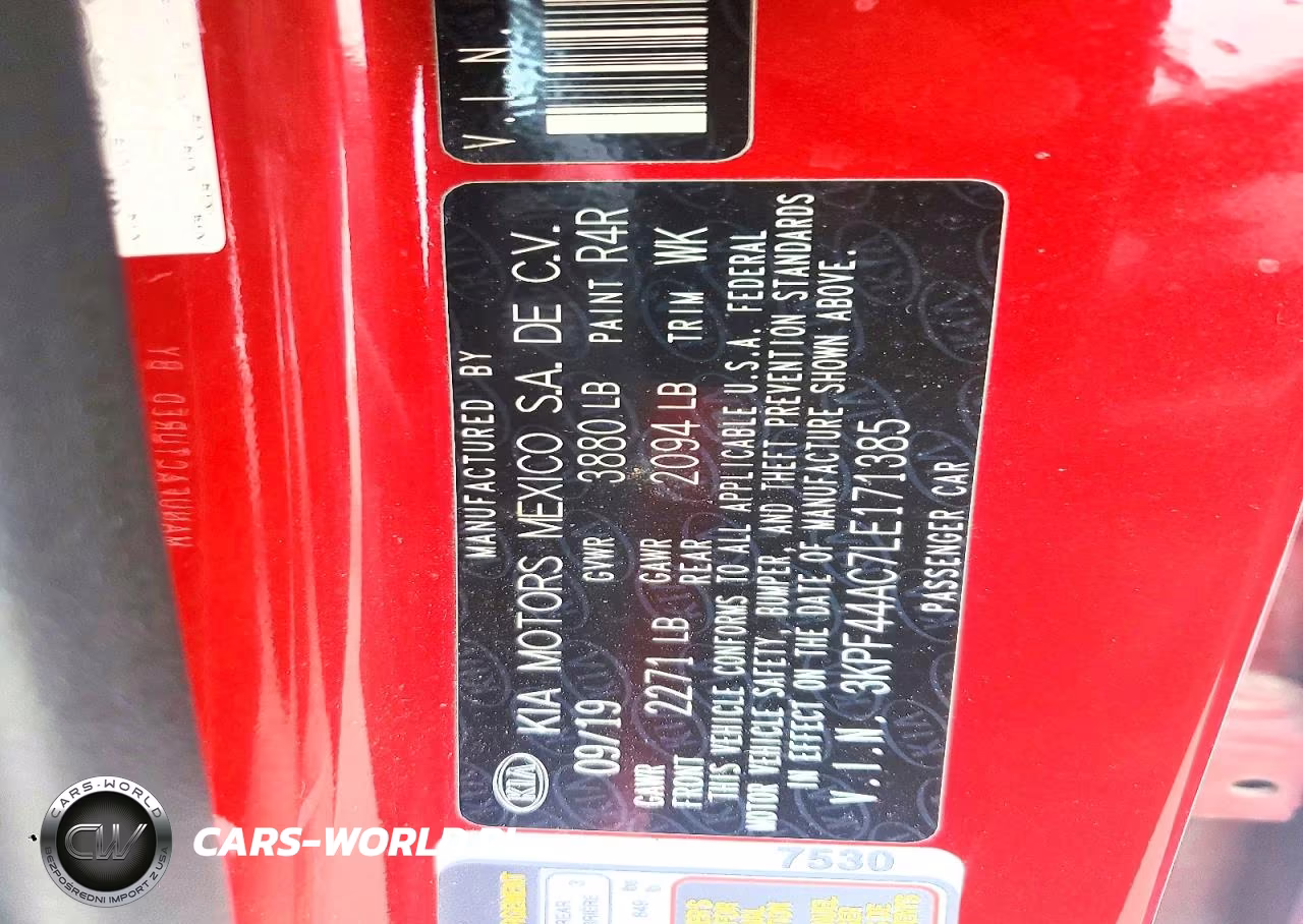 2020 Kia Forte Gt VIN:3KPF44AC7LE171385 - 12