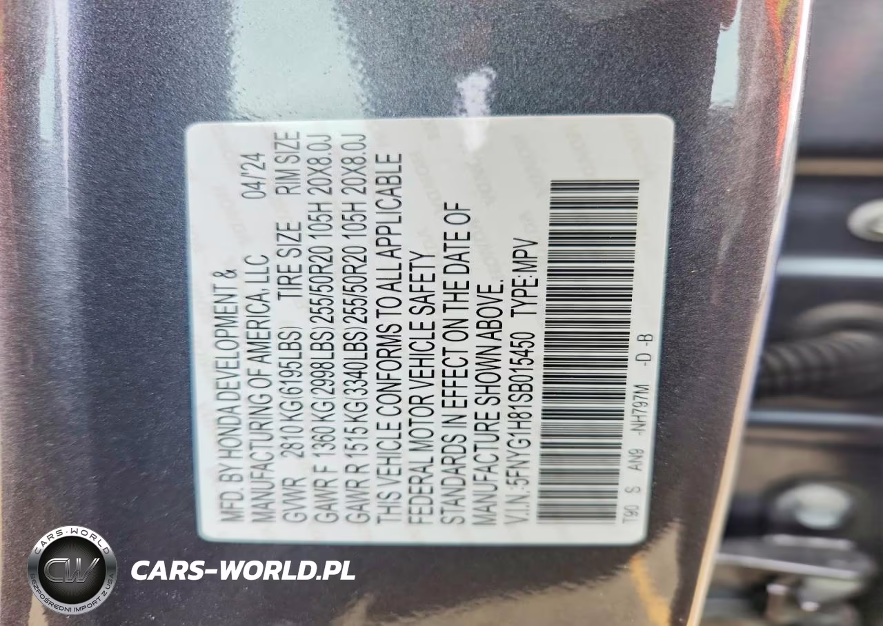 2025 Honda Pilot Elite VIN:5FNYG1H81SB015450 - 13