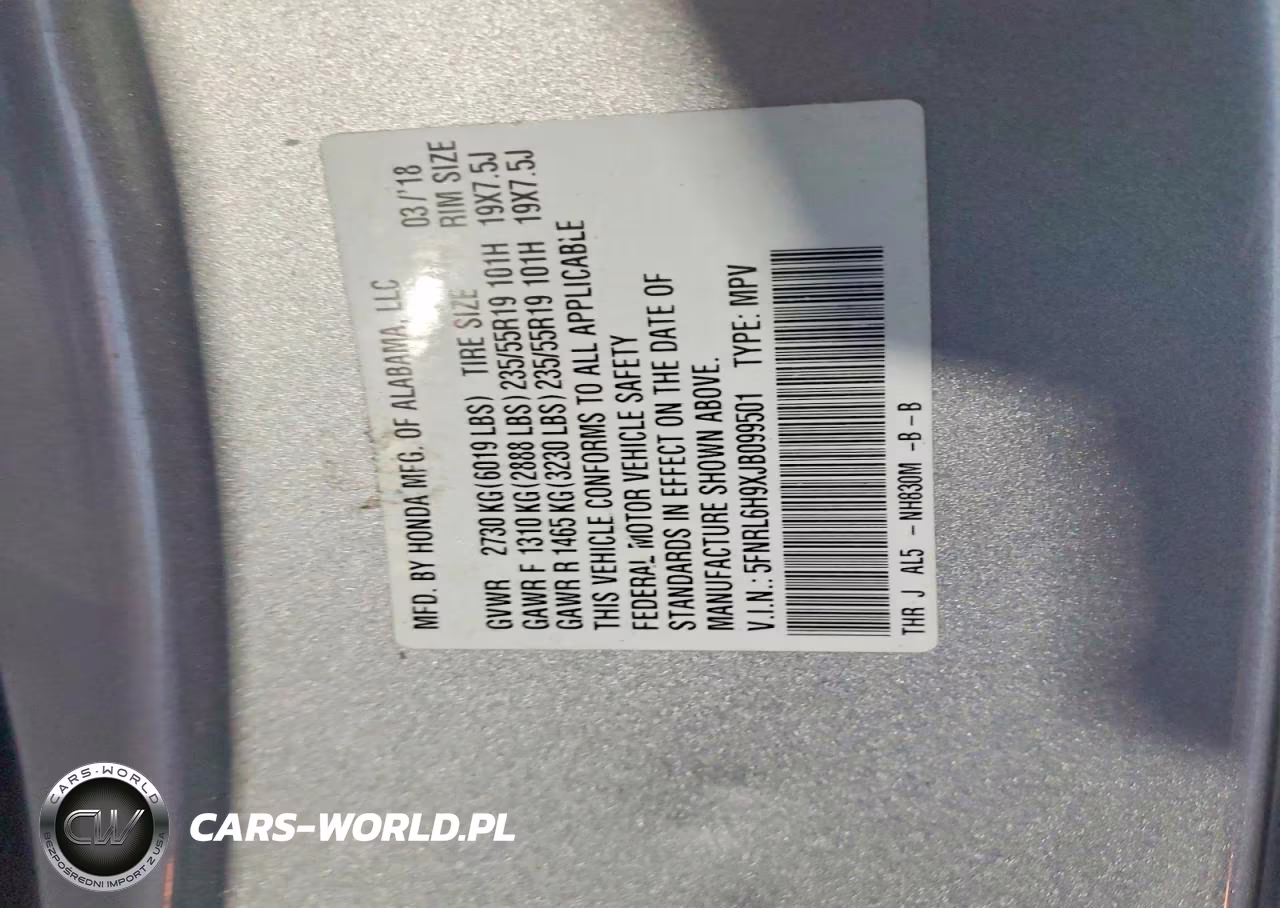 2018 Honda Odyssey Elite VIN:5FNRL6H9XJB099501 - 14