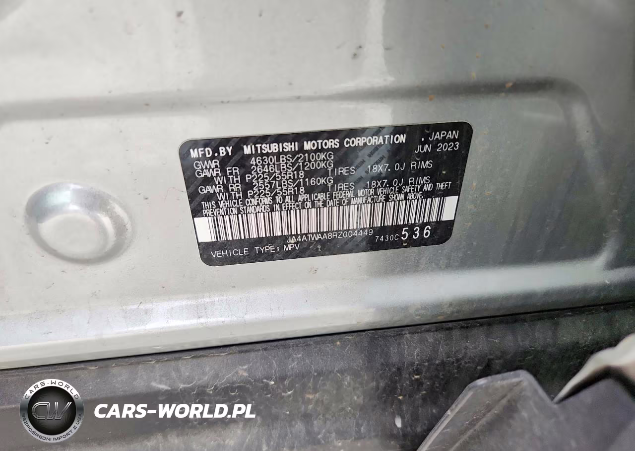 2024 Mitsubishi Eclipse Cross Se VIN:JA4ATWAA8RZ004449 - 13