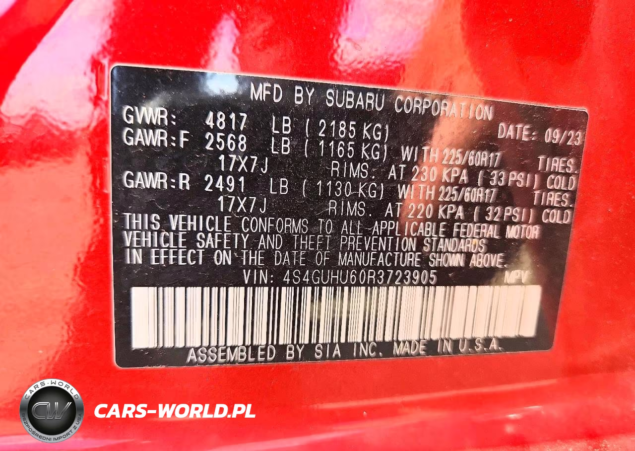 2024 Subaru Crosstrek Wilderness VIN:4S4GUHU60R3723905 - 13