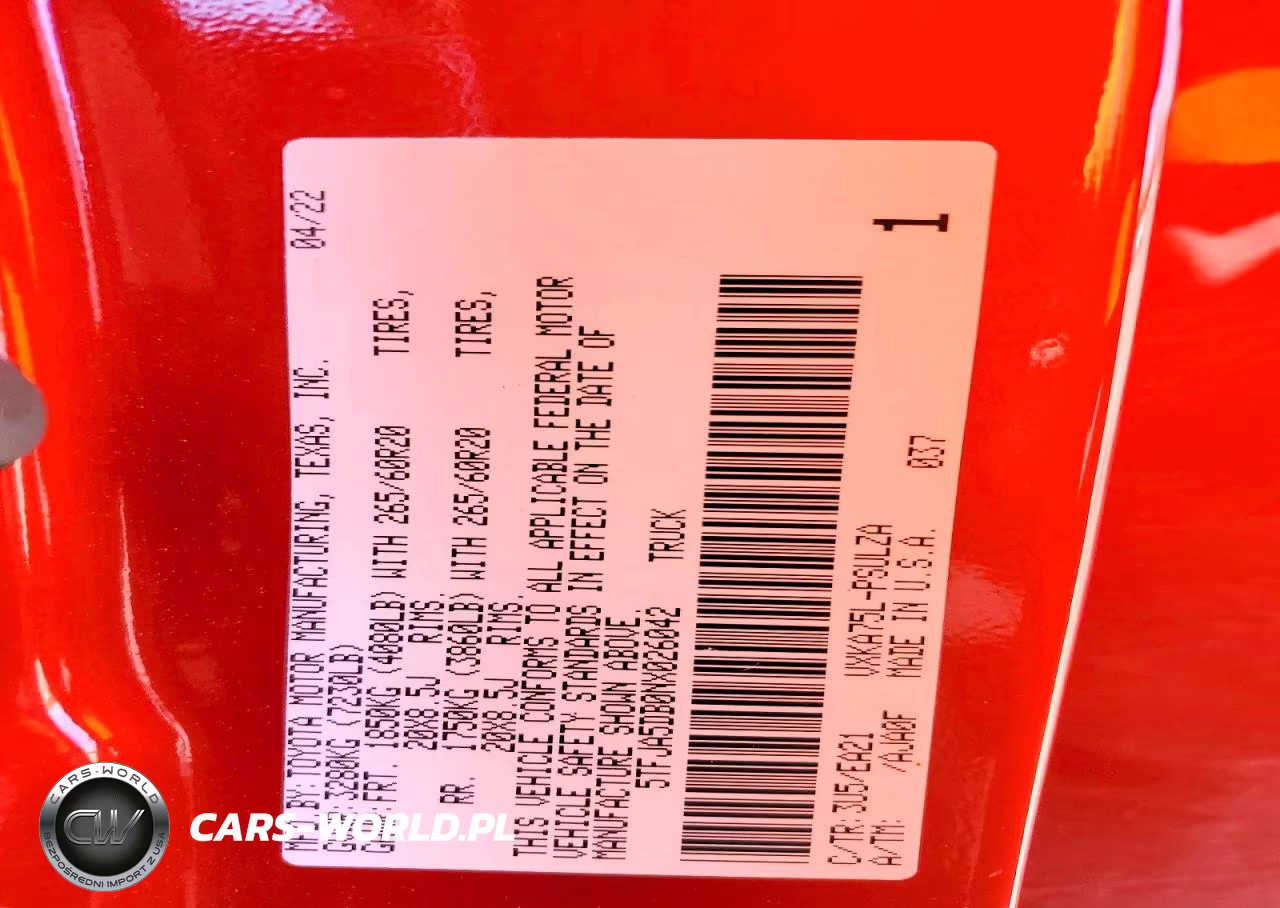 2022 Toyota Tundra Crewmax Limited VIN:5TFJA5DB0NX026042 - 12