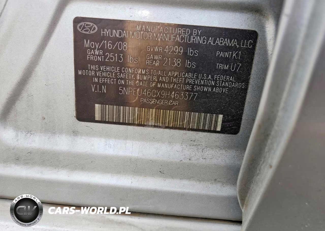 2009 Hyundai Sonata Limited VIN:5NPEU46CX9H463377 - 13