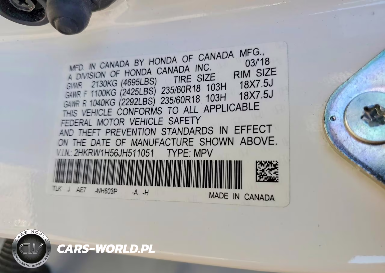 2018 Honda Cr-V Ex VIN:2HKRW1H56JH511051 - 13