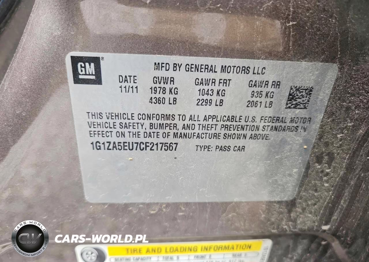 2012 Chevrolet Malibu Ls VIN:1G1ZA5EU7CF217567 - 12