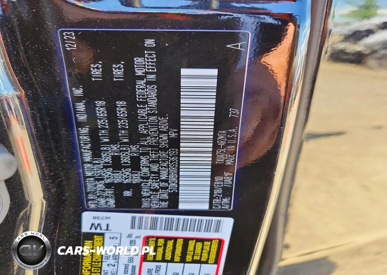 2024 Toyota Highlander Xle VIN:5TDKDRBHXRS536193 - 13