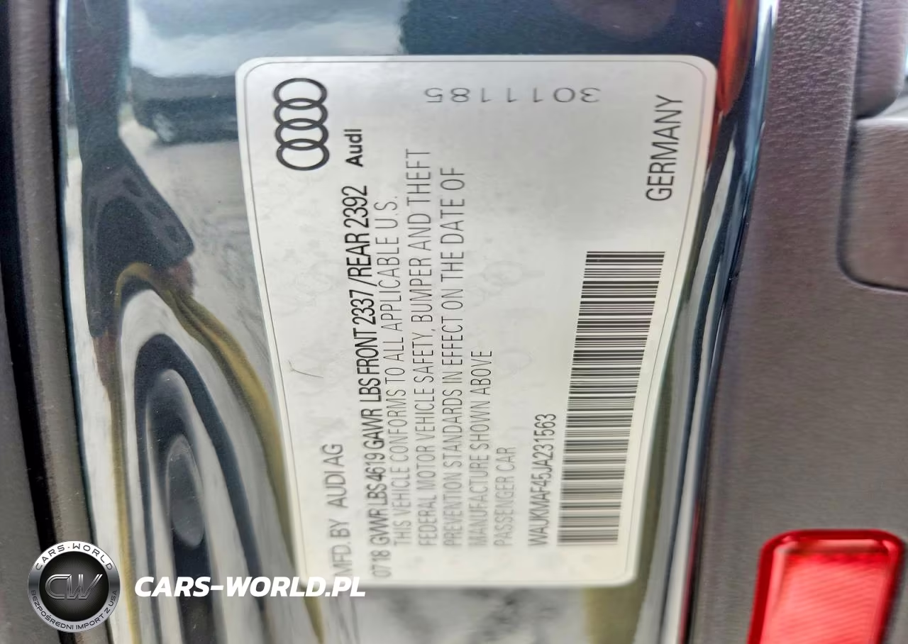 2018 Audi A4 Premium VIN:WAUKMAF45JA231563 - 12
