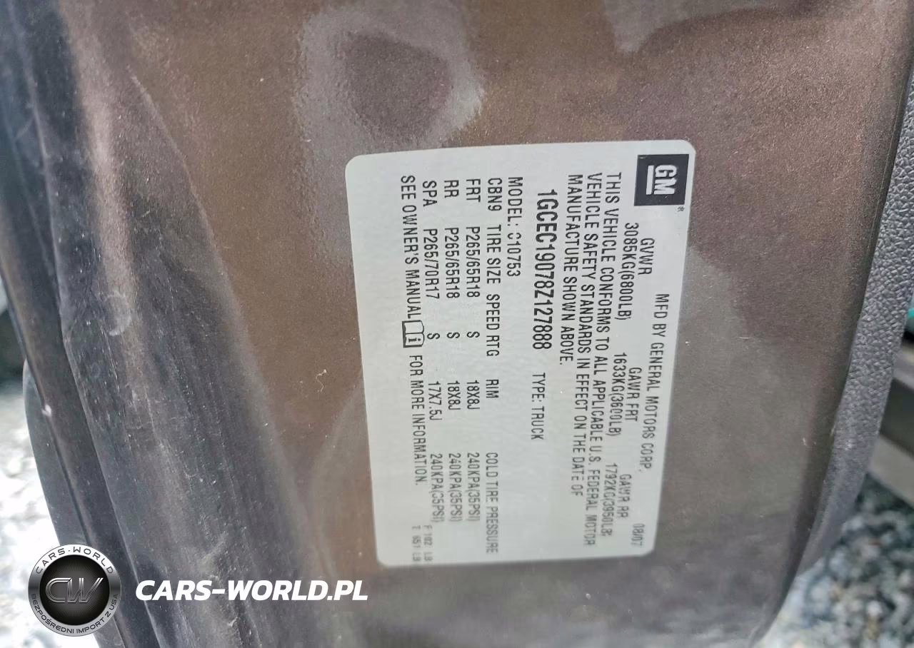 2008 Chevrolet Silverado C1500 VIN:1GCEC19078Z127888 - 12