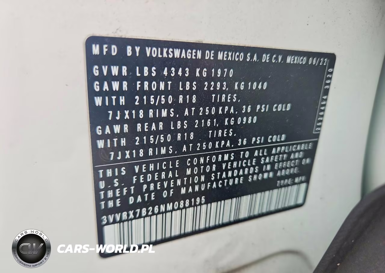 2022 Volkswagen Taos Se VIN:3VVRX7B26NM088195 - 14