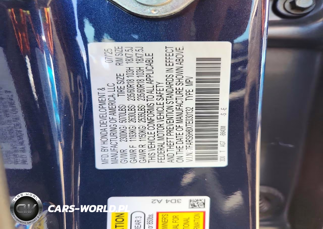2026 Honda Cr-V Hybrid Awd Sport-L VIN:7FARS6H8XTE030132 - 13