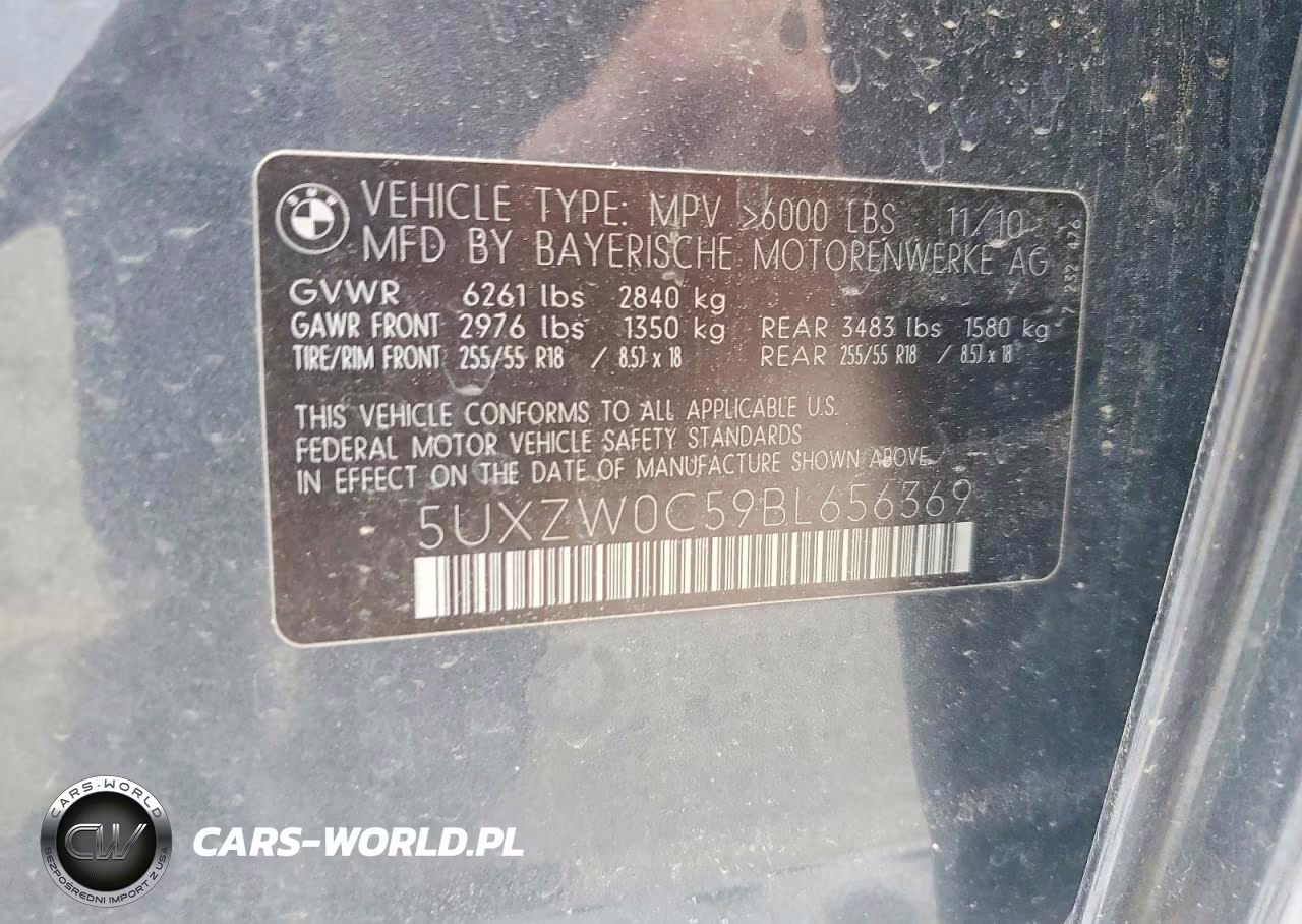 2011 BMW X5 xDrive35D VIN:5UXZW0C59BL656369 - 13