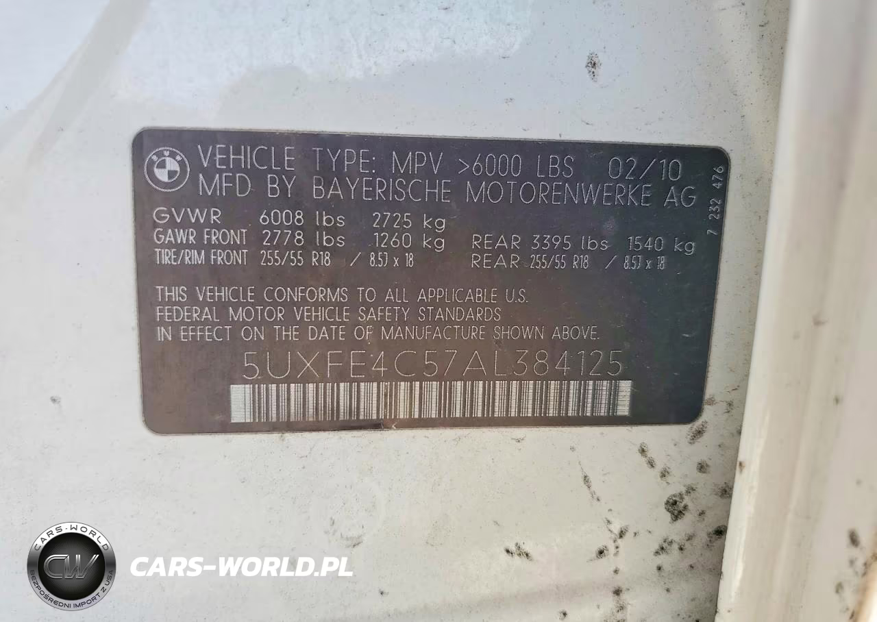 2010 BMW X5 xDrive30I VIN:5UXFE4C57AL384125 - 13