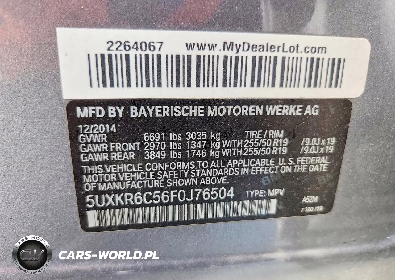 2015 BMW X5 xDrive50I VIN:5UXKR6C56F0J76504 - 13