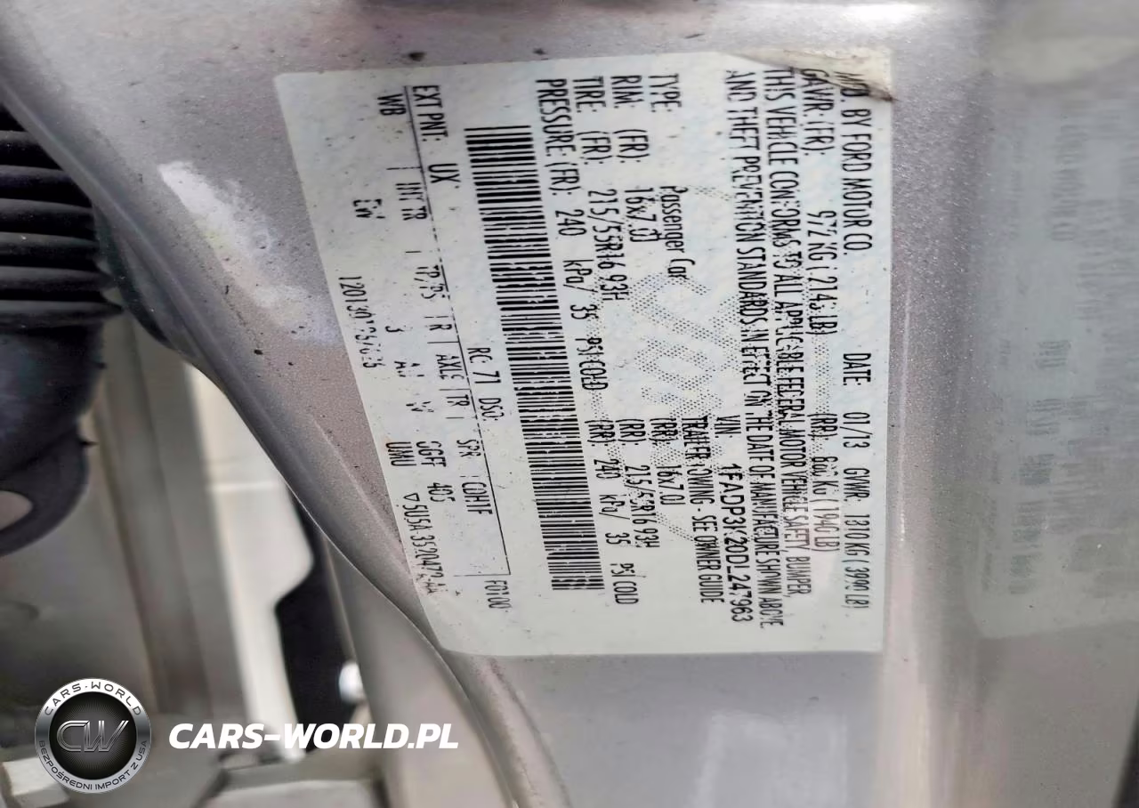2013 Ford Focus Se VIN:1FADP3K20DL247963 - 13