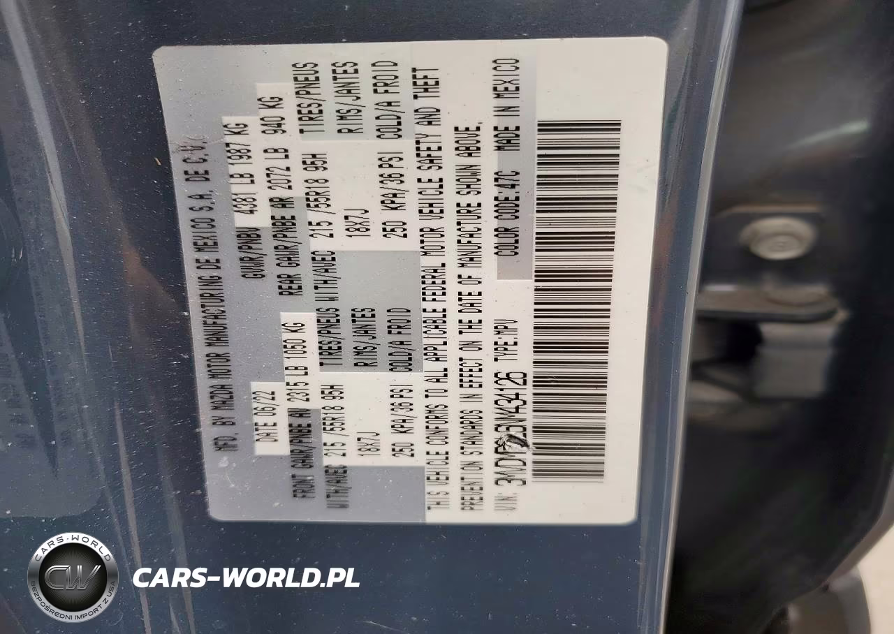 2022 Mazda Cx-30 Preferred VIN:3MVDMBCL6NM434126 - 12