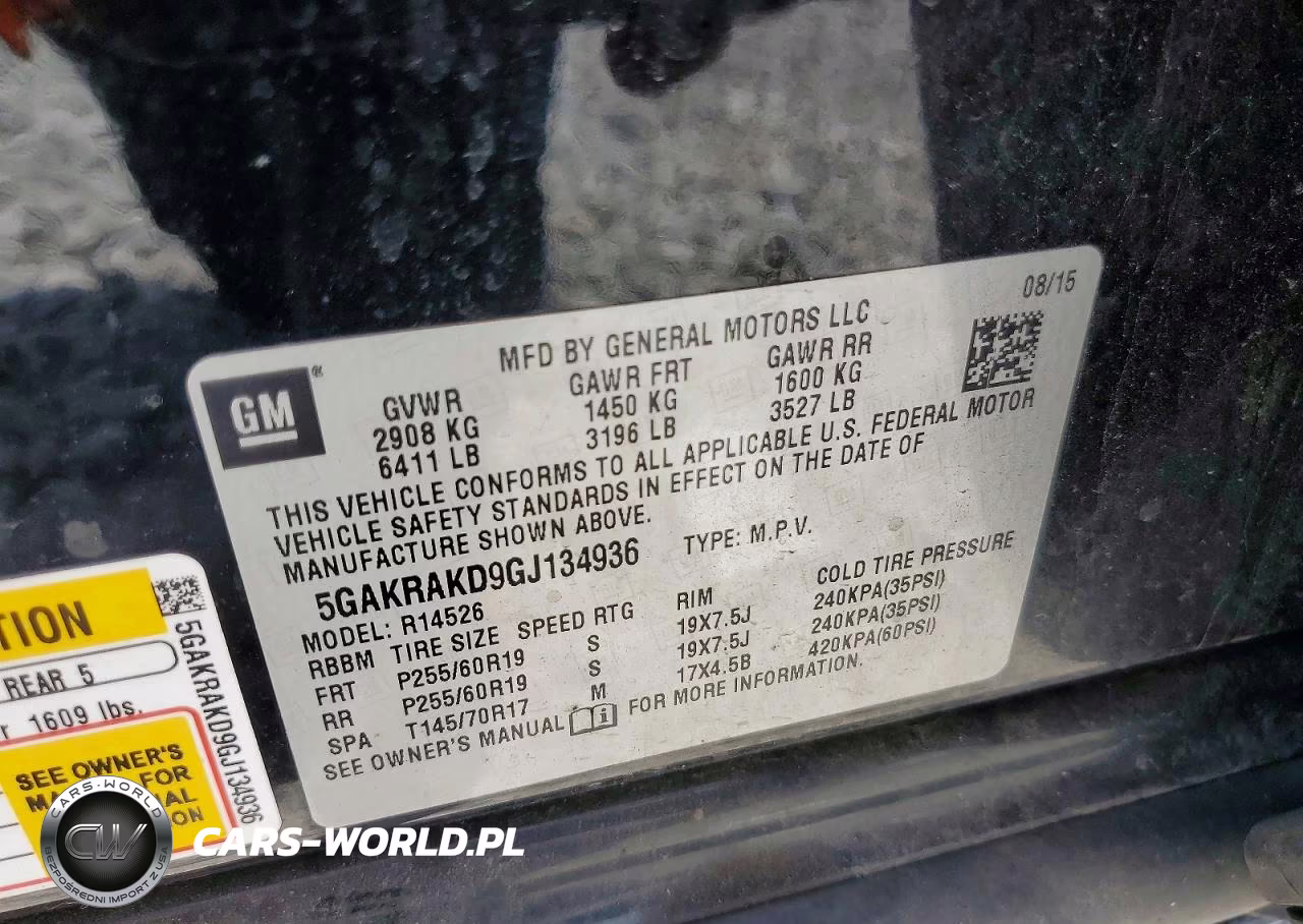 2016 Buick Enclave VIN:5GAKRAKD9GJ134936 - 13