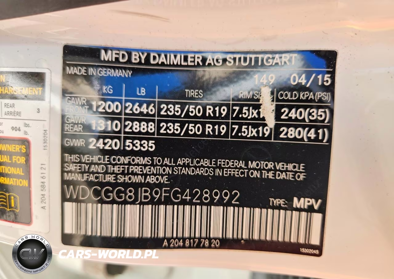 2015 Mercedes-Benz Glk 350 4Matic VIN:WDCGG8JB9FG428992 - 13