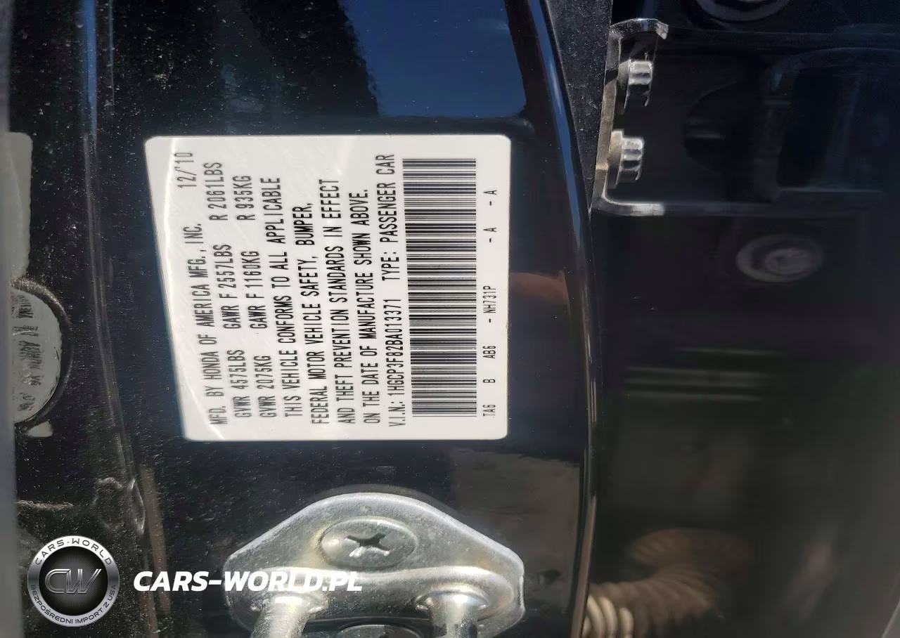 2011 Honda Accord Exl VIN:1HGCP3F82BA013371 - 12