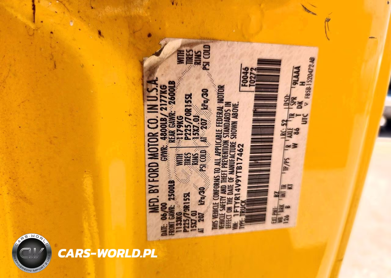 2000 Ford Ranger Super Cab VIN:1FTYR14V9YTB17462 - 12