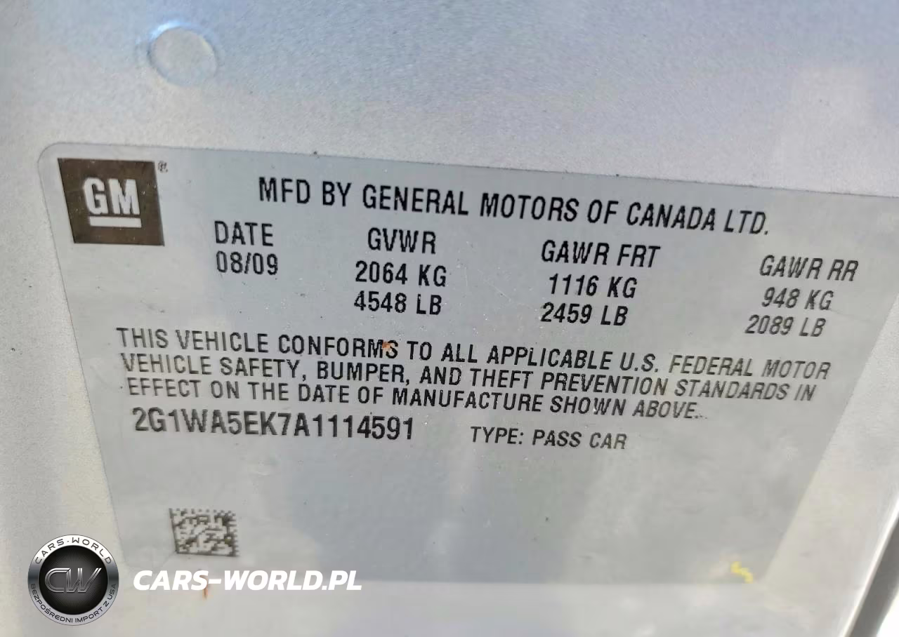 2010 Chevrolet Impala Ls VIN:2G1WA5EK7A1114591 - 12