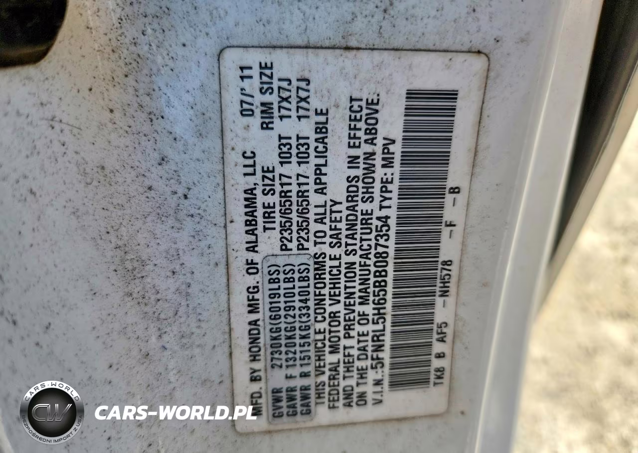 2011 Honda Odyssey Exl VIN:5FNRL5H65BB087354 - 13