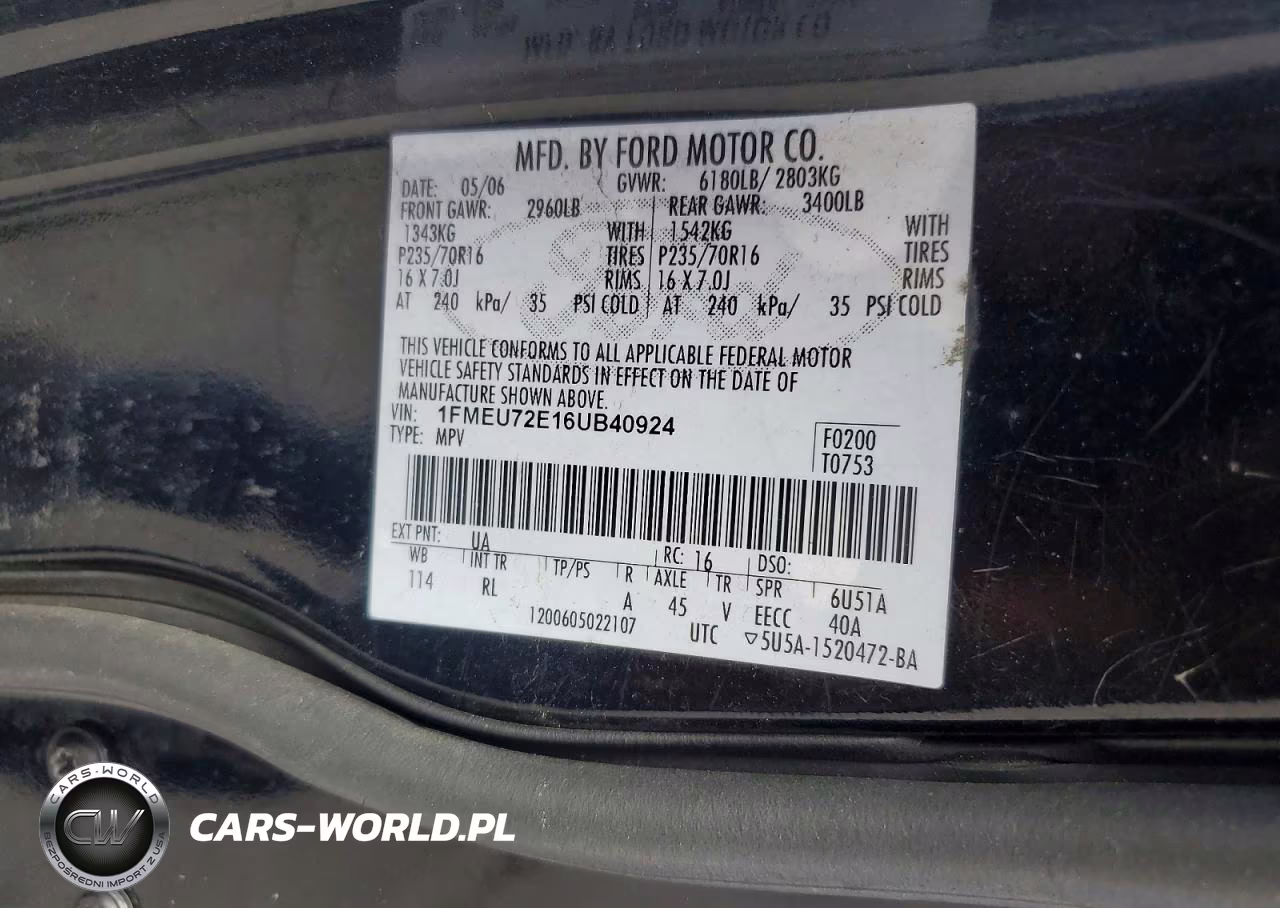 2006 Ford Explorer Xls VIN:1FMEU72E16UB40924 - 13