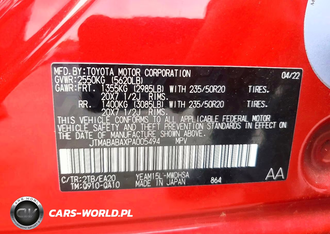 2023 Toyota Bz4X Limited VIN:JTMABABAXPA005494 - 13