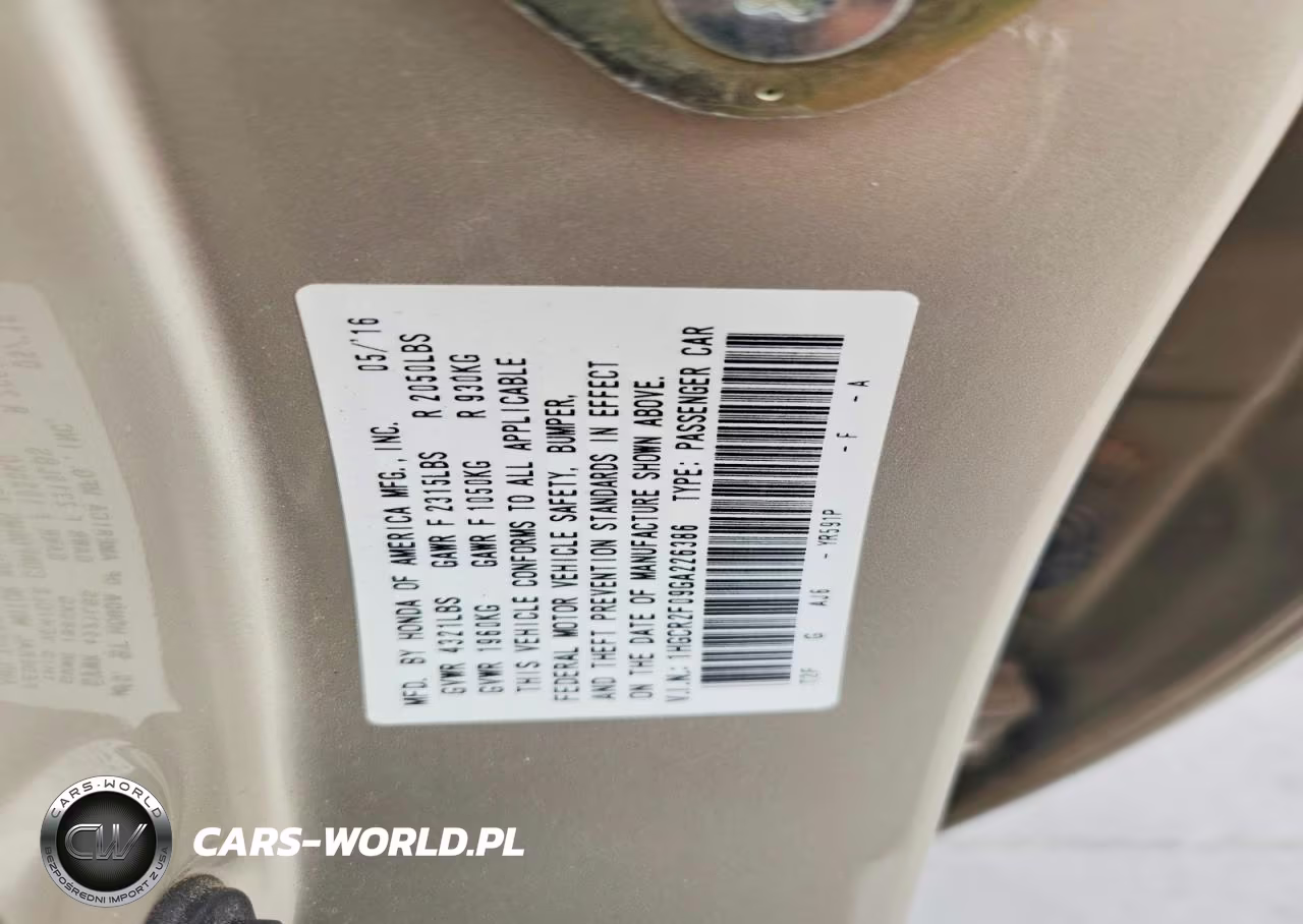 2016 Honda Accord Ex VIN:1HGCR2F09GA226386 - 12
