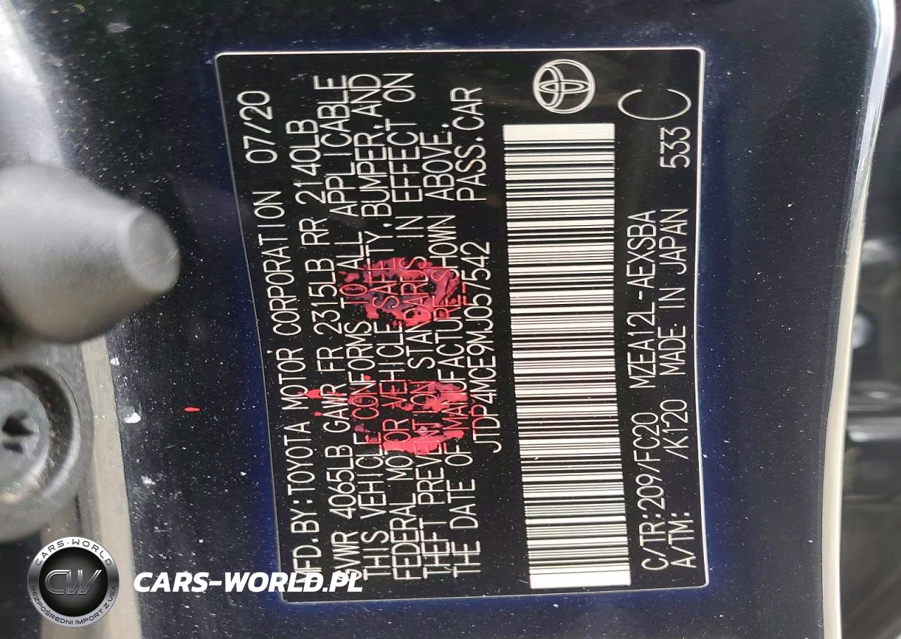2021 Toyota Corolla Se VIN:JTDP4MCE9MJ057542 - 12