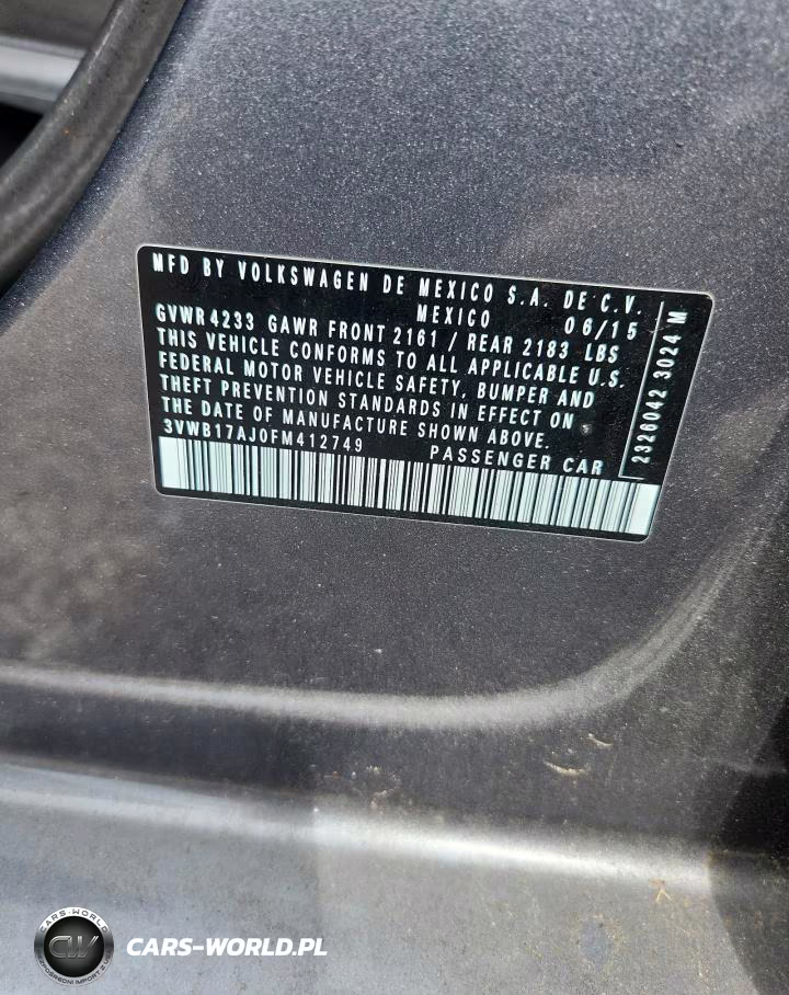 2015 Volkswagen Jetta Se VIN:3VWB17AJ0FM412749 - 12