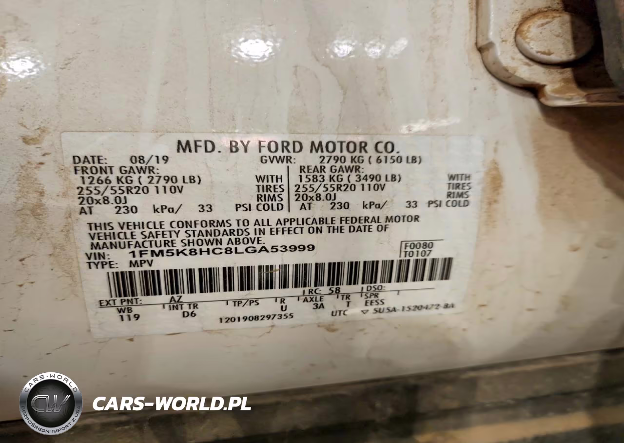 2020 Ford Explorer Platinum VIN:1FM5K8HC8LGA53999 - 13