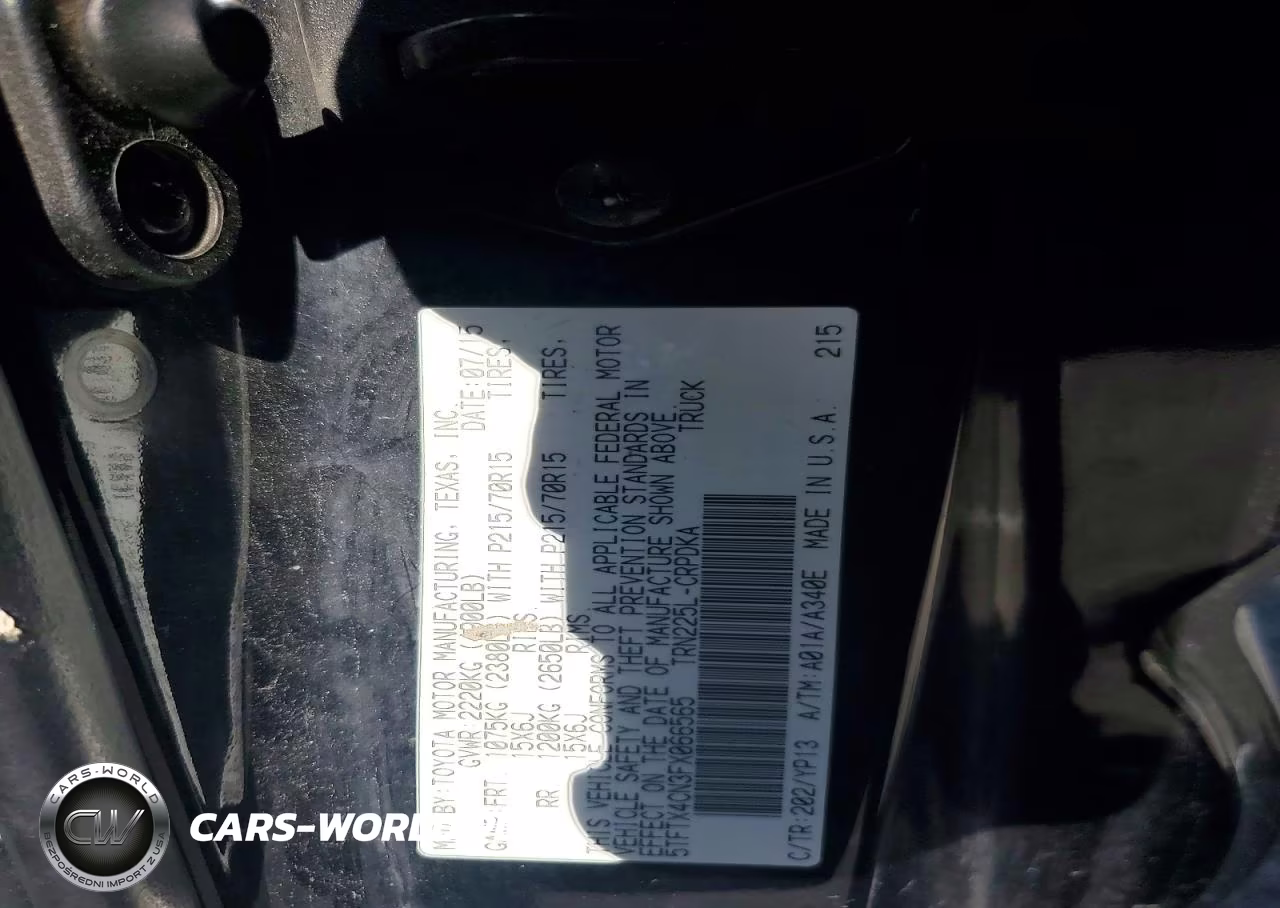 2015 Toyota Tacoma Access Cab VIN:5TFTX4CN3FX066565 - 12