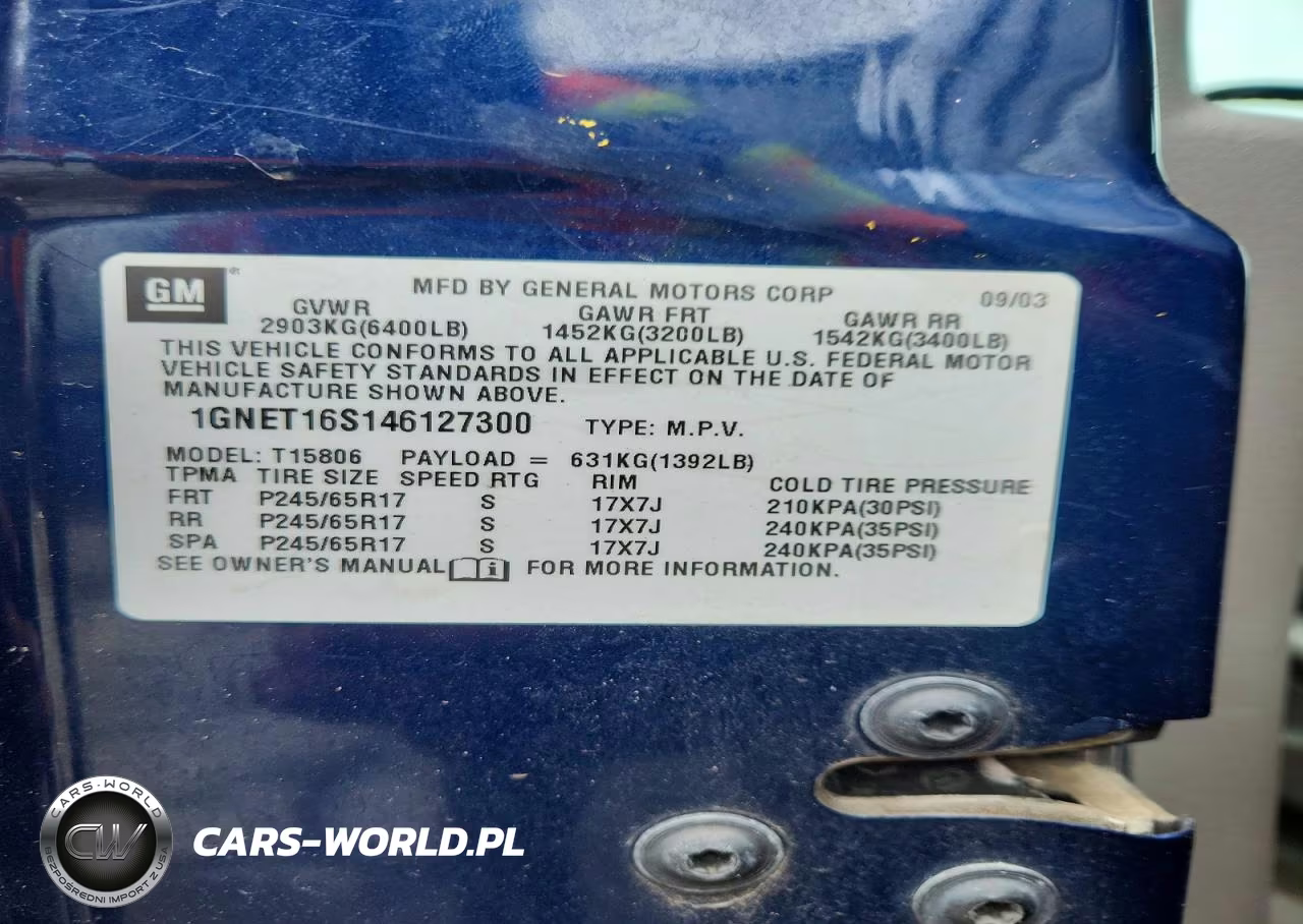2004 Chevrolet Trailblazer Ext Ls VIN:1GNET16S146127300 - 13