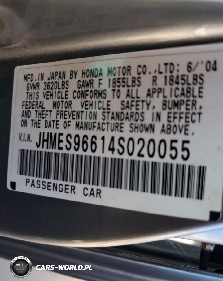 2004 Honda Civic Hybrid VIN:JHMES96614S020055 - 12