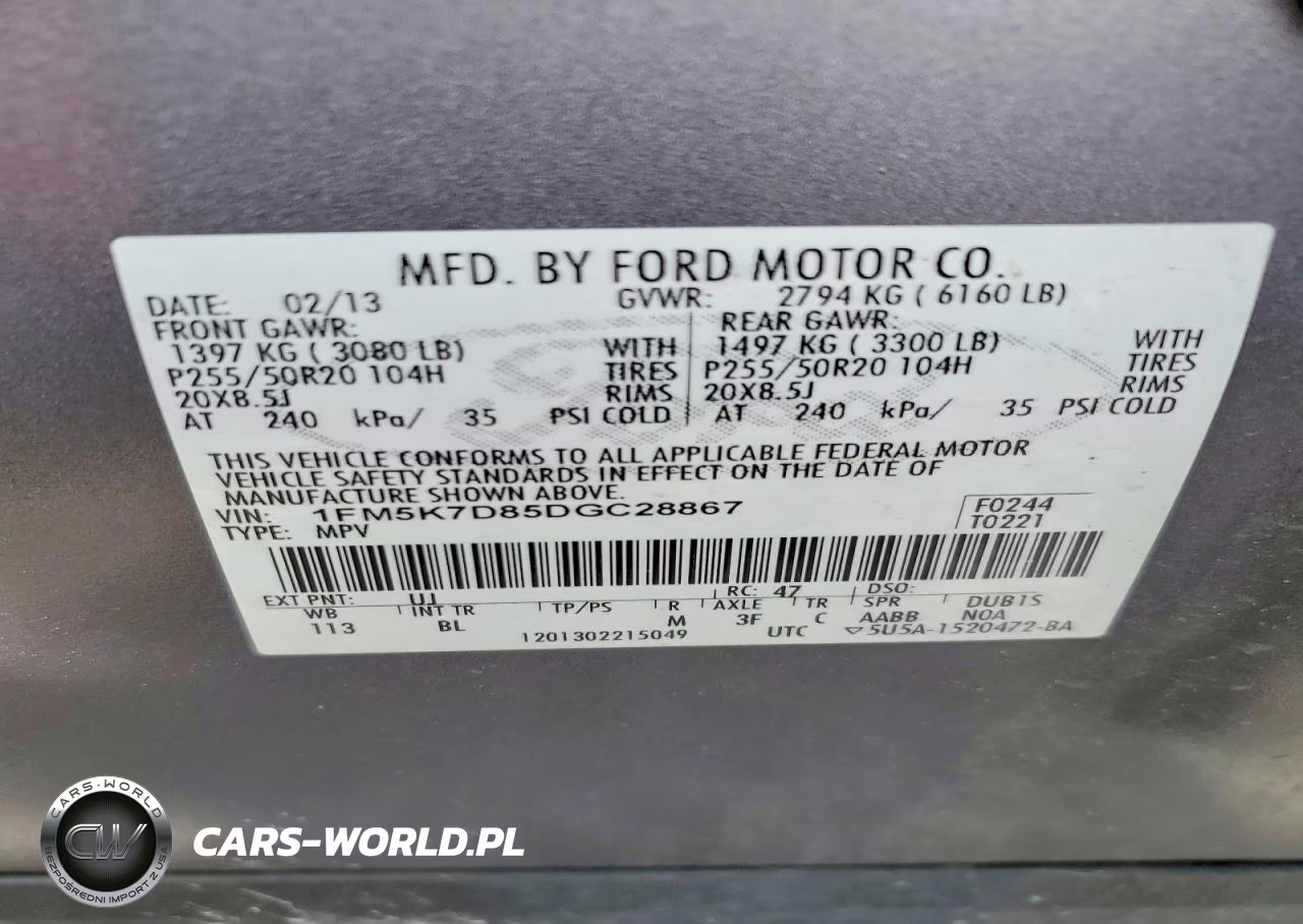 2013 Ford Explorer Xlt VIN:1FM5K7D85DGC28867 - 13