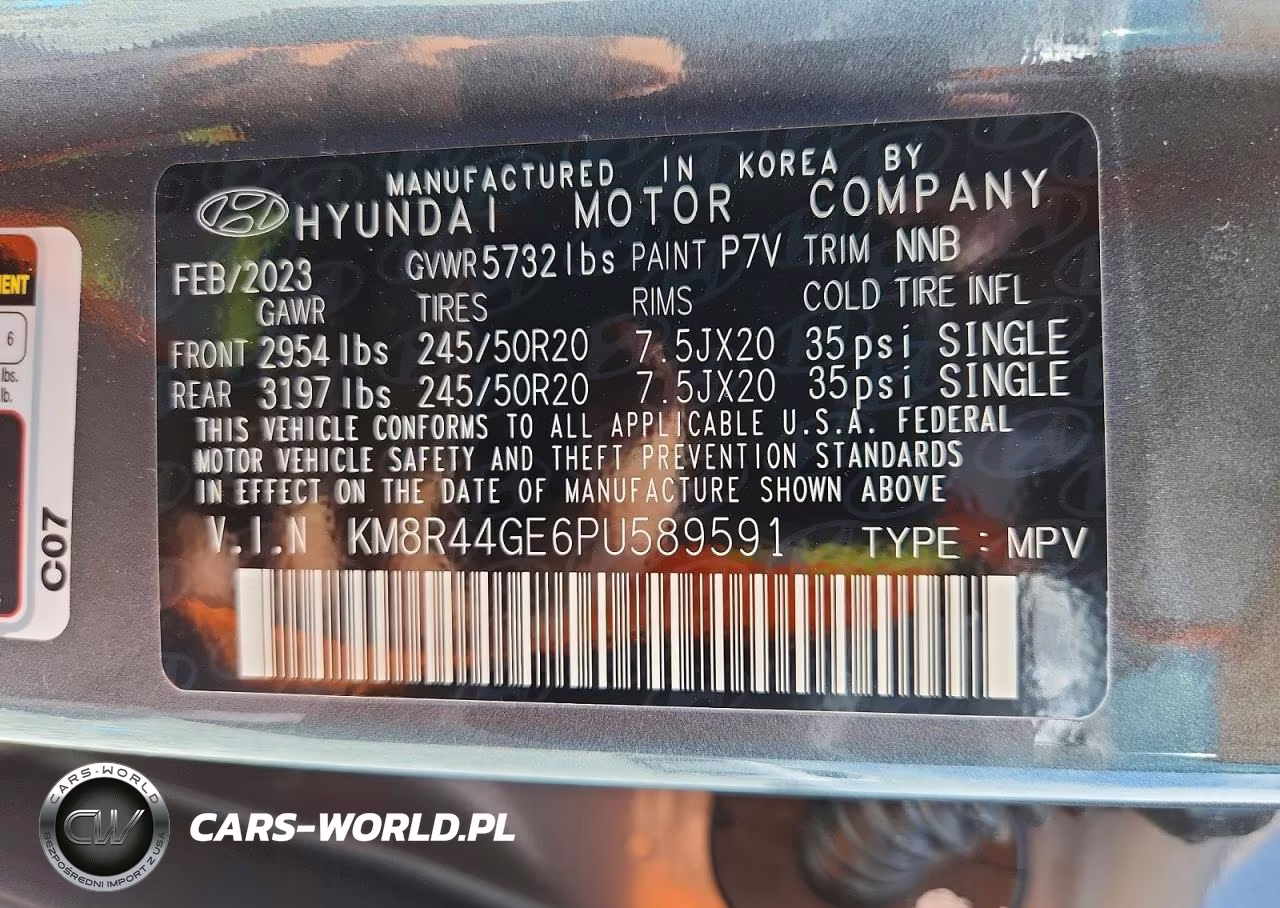 2023 Hyundai Palisade Sel Premium VIN:KM8R44GE6PU589591 - 14