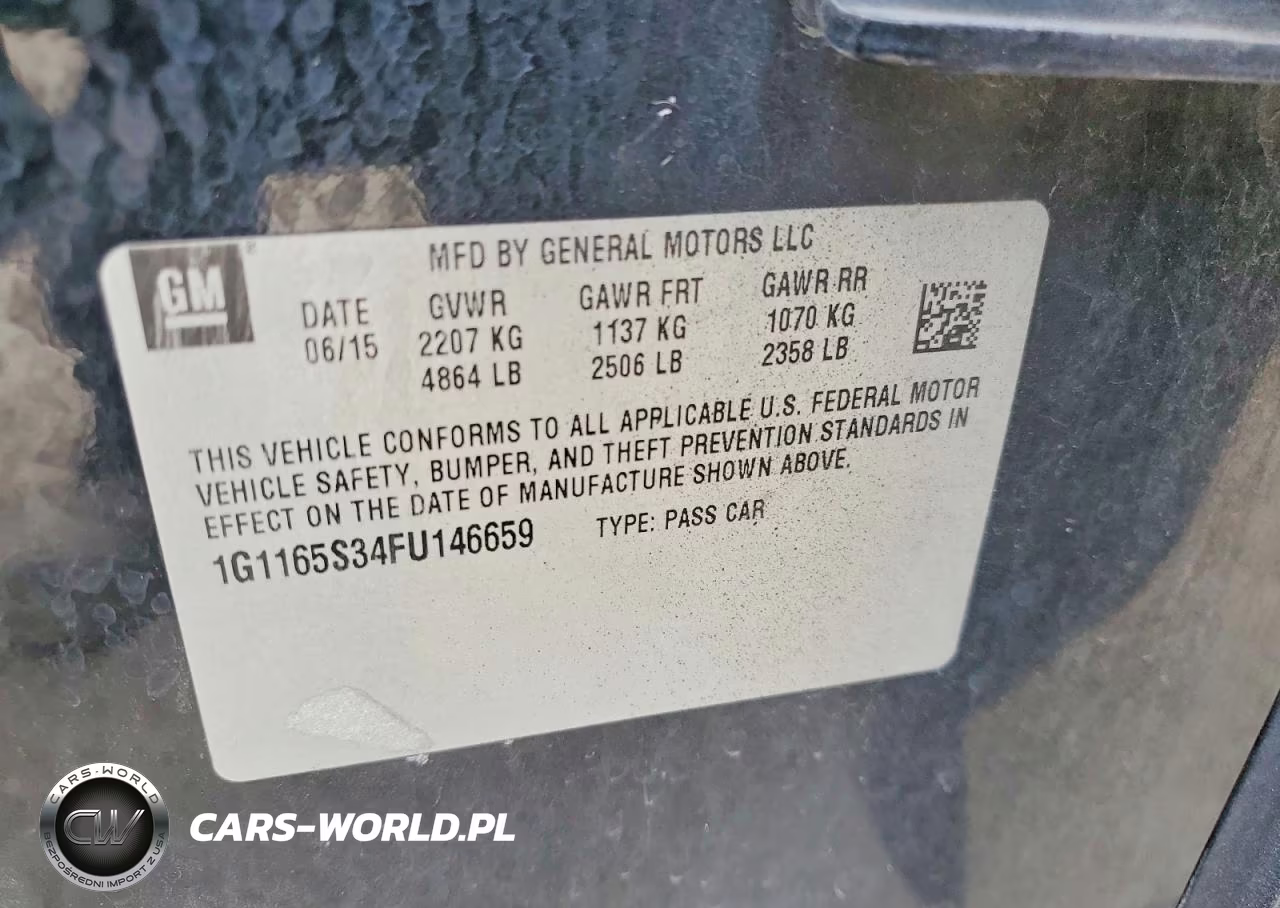 2015 Chevrolet Impala Ltz VIN:1G1165S34FU146659 - 13