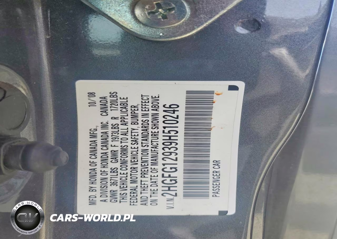 2009 Honda Civic Exl VIN:2HGFG12939H510246 - 12