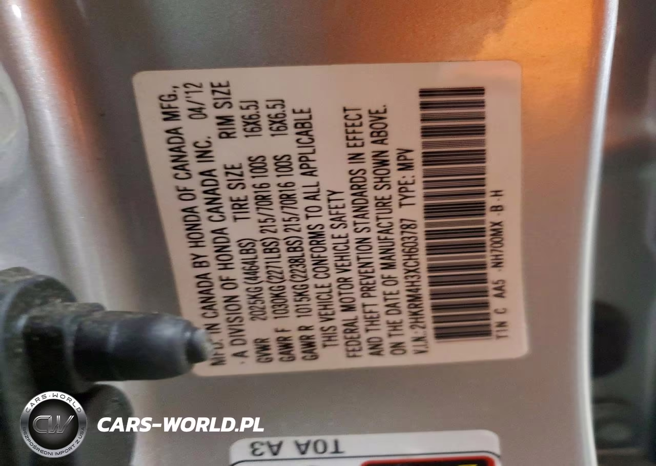 2012 Honda Cr-V Lx VIN:2HKRM4H3XCH603787 - 14