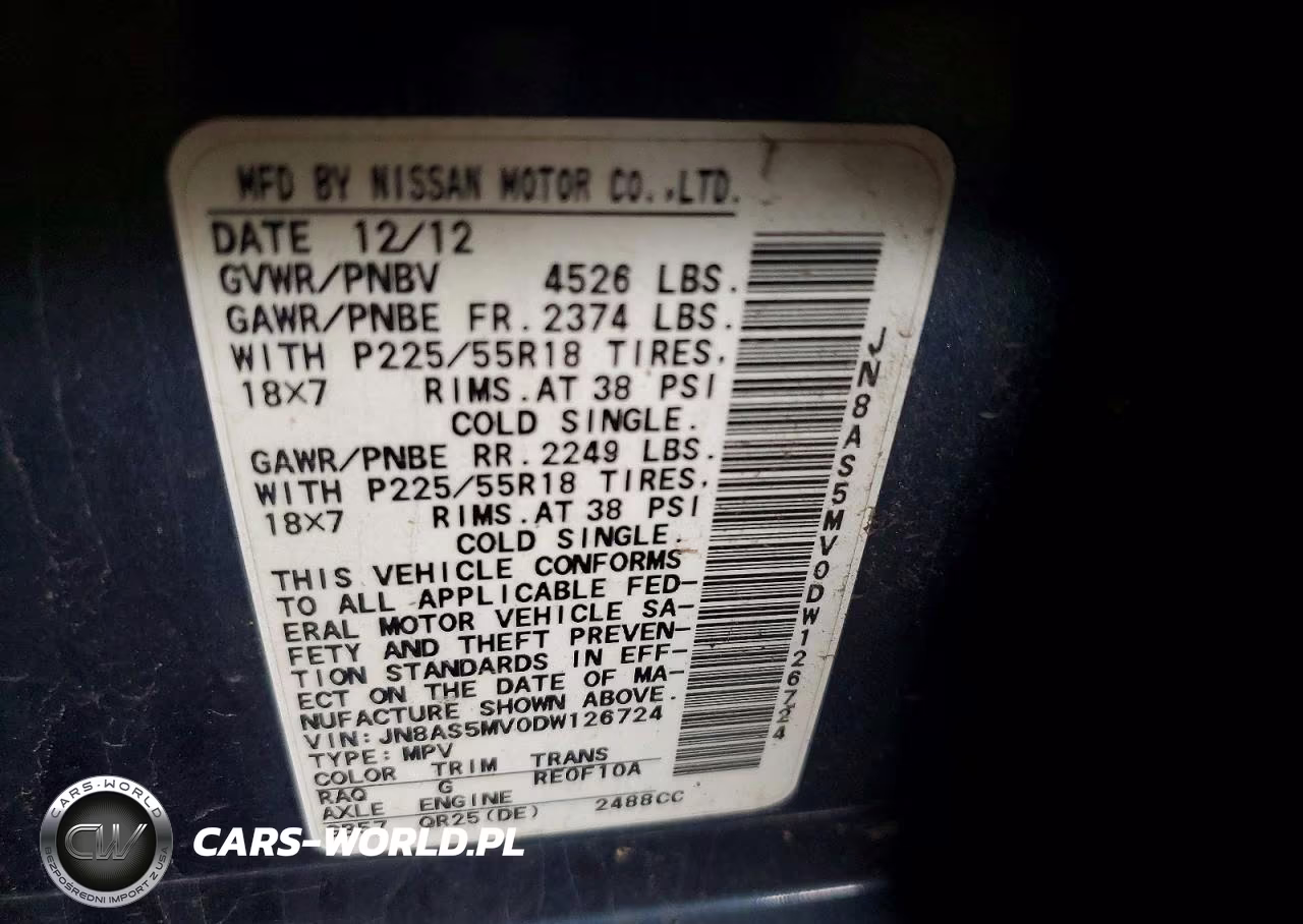 2013 Nissan Rogue S VIN:JN8AS5MV0DW126724 - 13