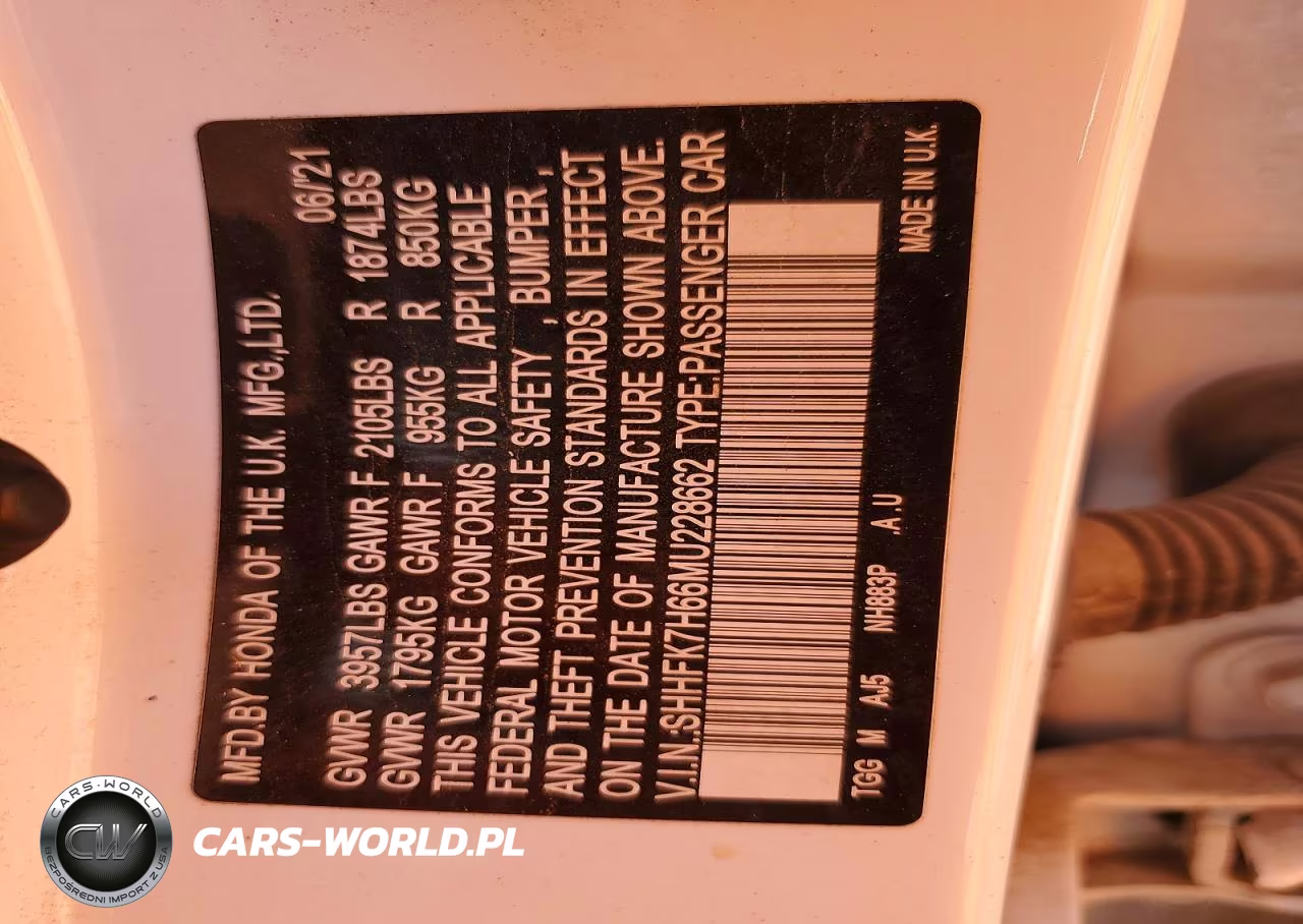 2021 Honda Civic Ex VIN:SHHFK7H66MU228662 - 13