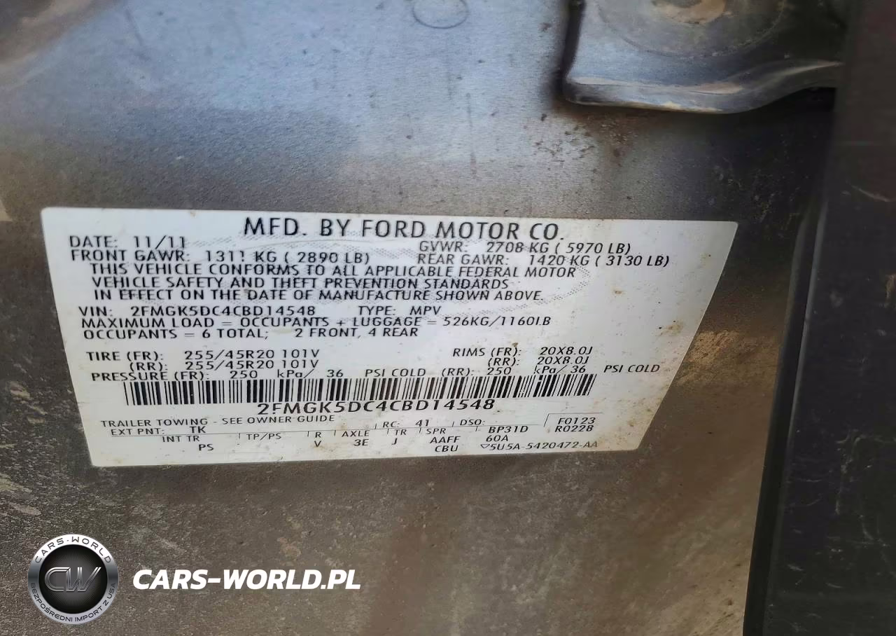 2012 Ford Flex Limited VIN:2FMGK5DC4CBD14548 - 13