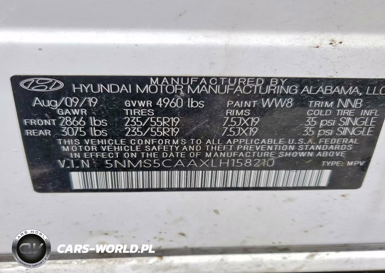 2020 Hyundai Santa Fe Limited 2.0T VIN:5NMS5CAAXLH158210 - 13