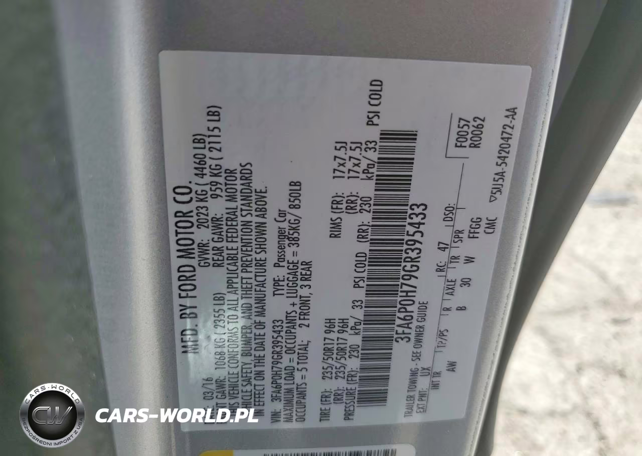 2016 Ford Fusion Se VIN:3FA6P0H79GR395433 - 13