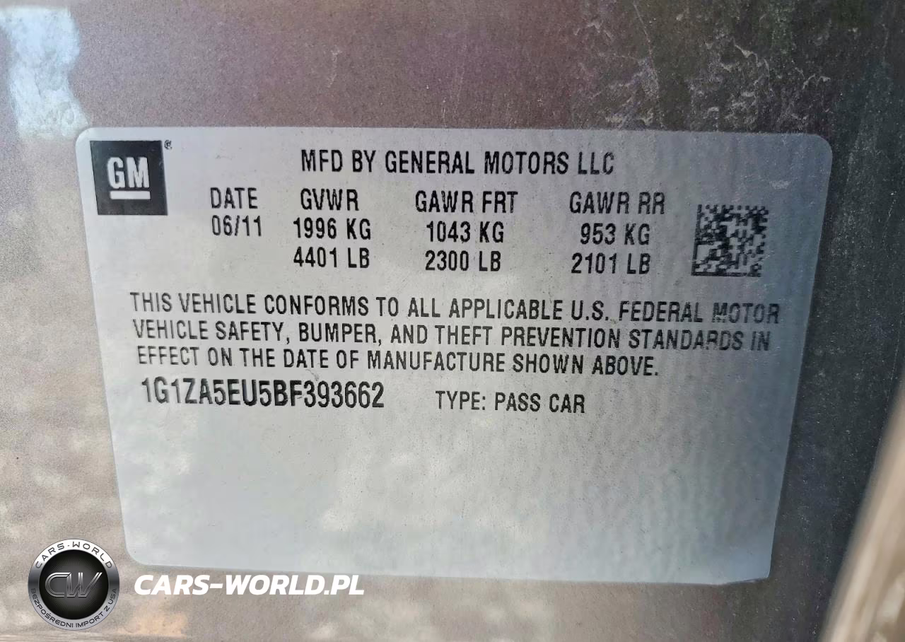 2011 Chevrolet Malibu Ls VIN:1G1ZA5EU5BF393662 - 13