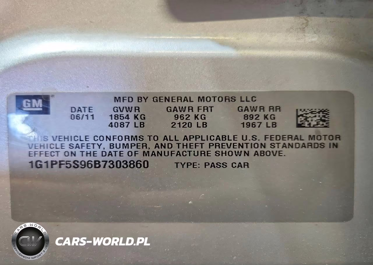 2011 Chevrolet Cruze Lt VIN:1G1PF5S96B7303860 - 12