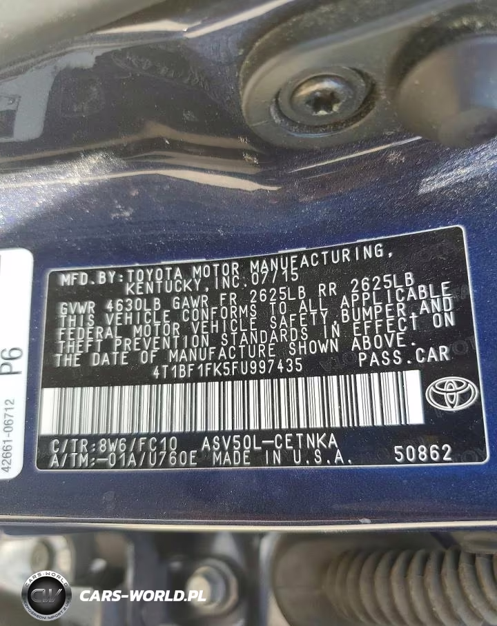 2015 Toyota Camry Le VIN:4T1BF1FK5FU997435 - 12