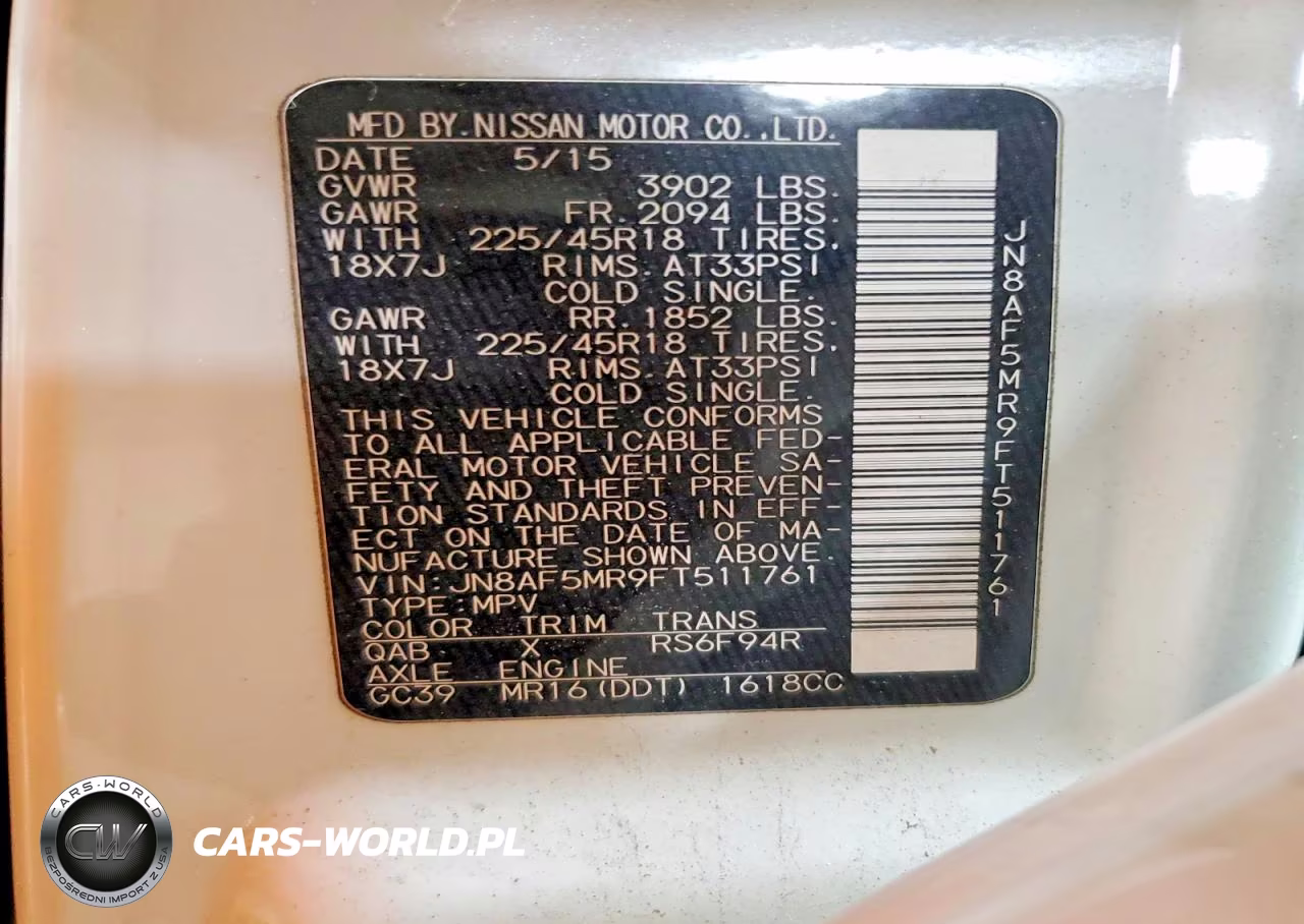 2015 Nissan Juke Nismo VIN:JN8AF5MR9FT511761 - 14